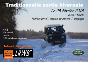 Sortie hivernale LRWB (Belgique) @ Binche | Binche | Wallonie | Belgique