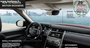 Plus de mal des transports dans les Land Rover de demain ?