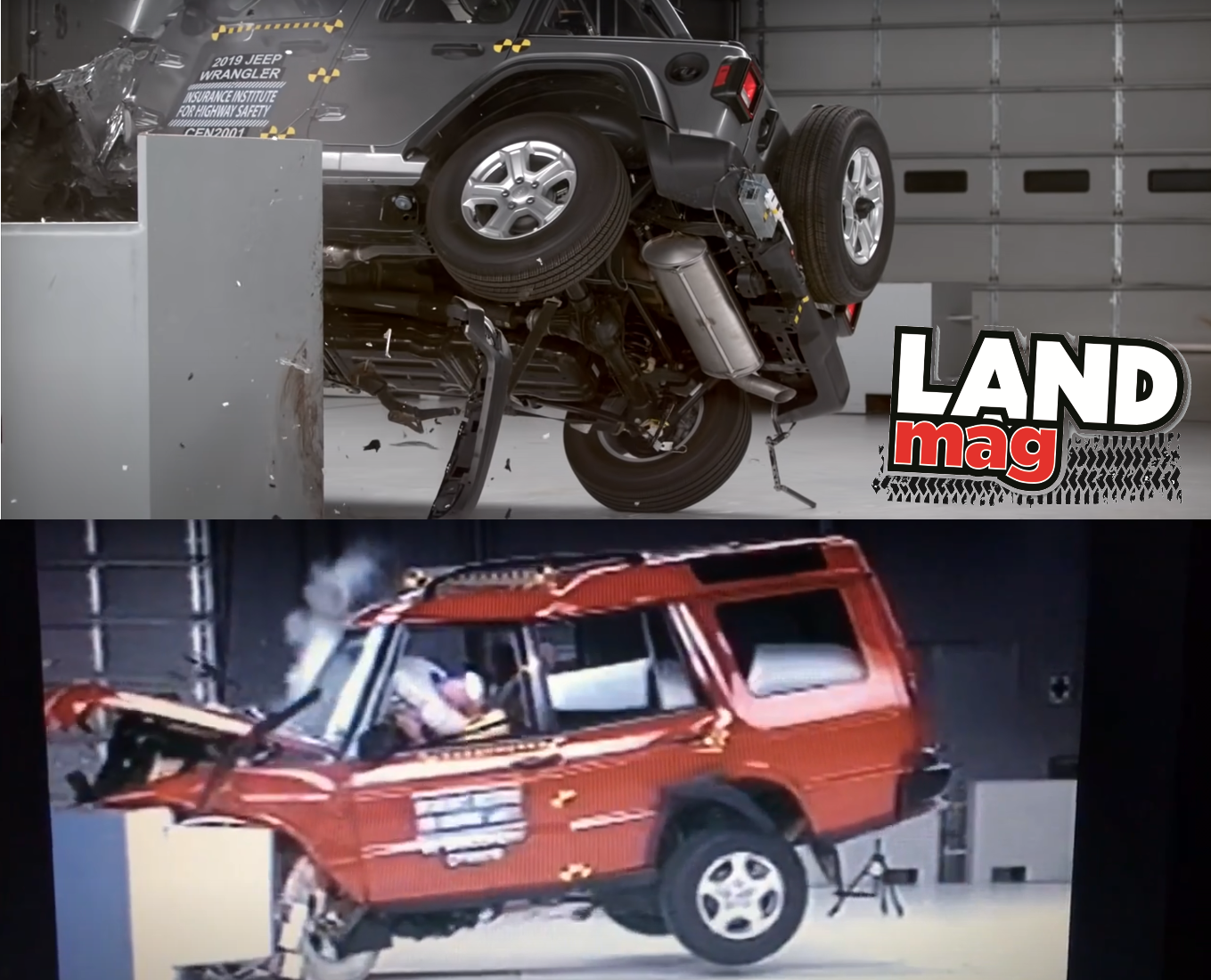 Crash test: la Jeep Wrangler 2019 fait moins bien qu’un Discovery Td5!?