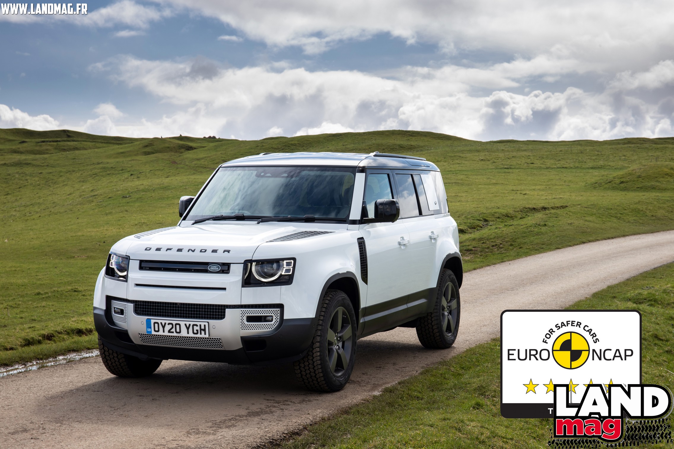 Vidéo: 5 étoiles au test Euro NCAP pour le nouveau Land Rover Defender